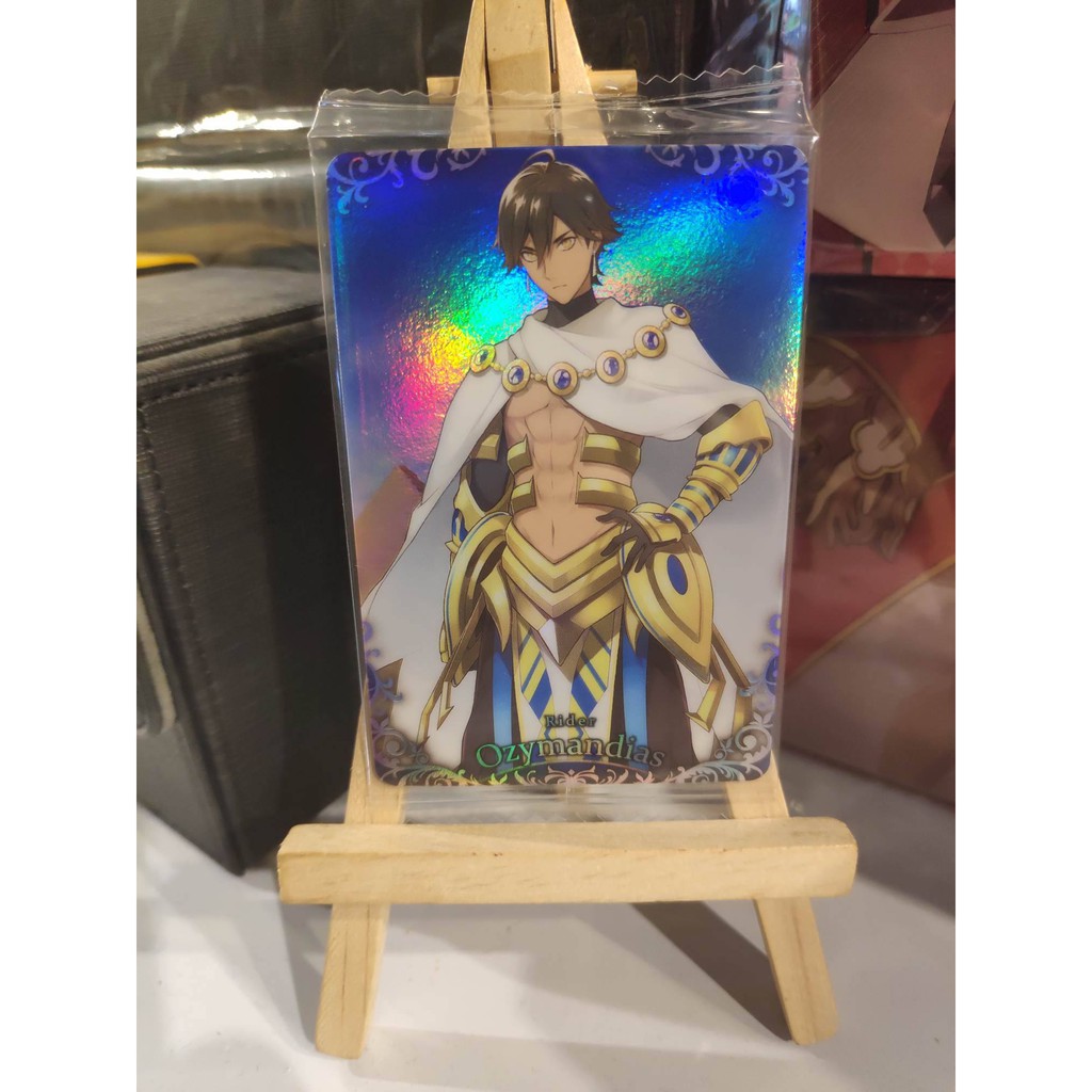 Thẻ bài bánh xốp Fate Grand Order FGO Ozymandias SP - Super Rare - Tặng bọc bài nhựa bảo quản