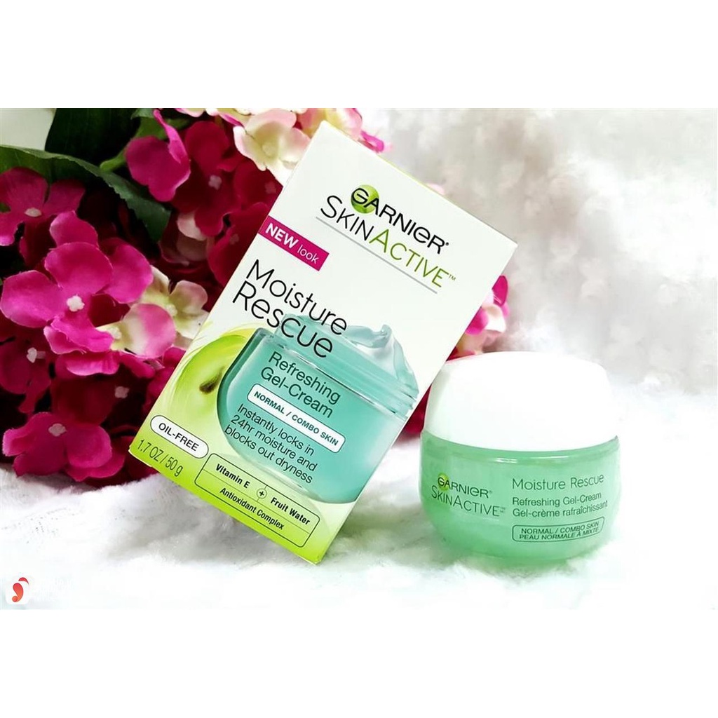 Gel dưỡng ẩm Garnier Moisture Rescue Refreshing Gel-Cream cho da thường đến da hỗn hợp 50ml