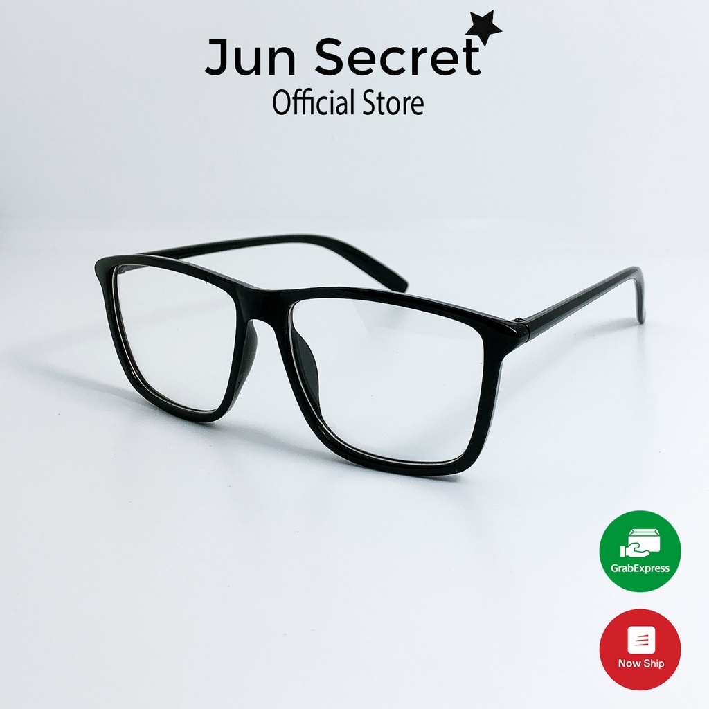 Gọng kính cận thời trang nữ Jun Secret chất liệu nhựa dẻo mắt vuông phong cách đơn giản JSBT01