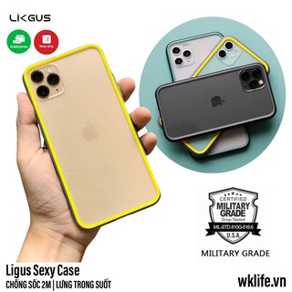 Ốp iPhone Chống Sốc Likgus Lưng Trong Suốt Cho 11 12 Pro Max Xs Max