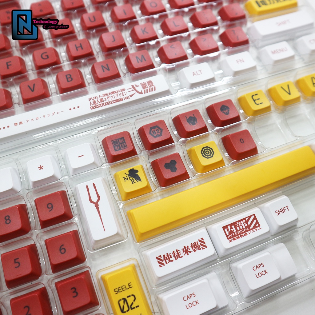 Keycap Kiểu XDA Gundam No.2 Chất Liêu PBT 124 Phím Dành Cho Layout 61/64/68/75/84/87/98/104