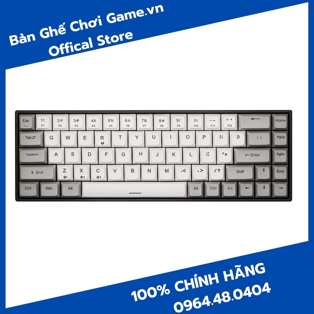 [Mã 254ELSALE giảm 7% đơn 300K] Bàn phím cơ không dây E-Dra EK368W - Kết nối Bluetooth và Type C