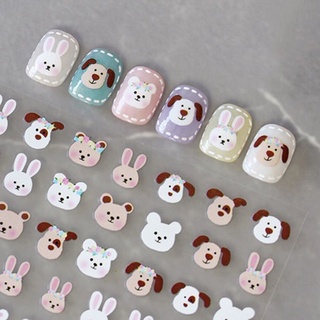 Sticker gấu 3D trang trí nail mẫu mới