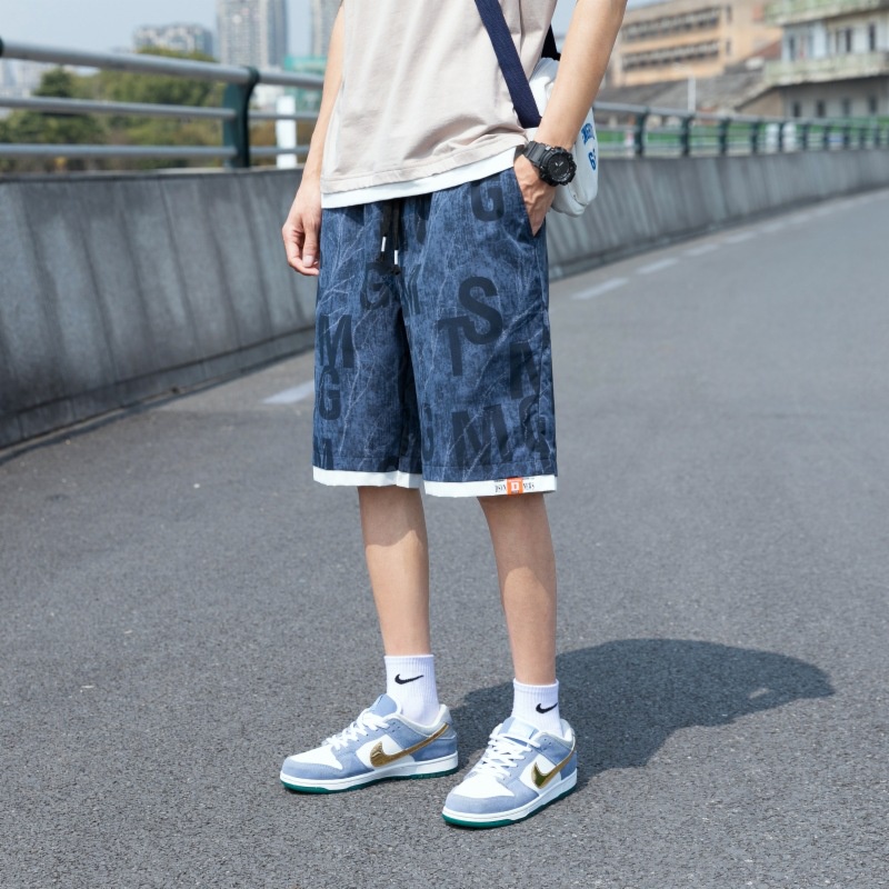 Quần Short Thể Thao Vải Lụa Lạnh Mỏng Thời Trang Mùa Hè 2023 Mới Cho Nam