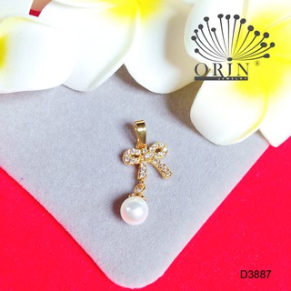 Mặt dây chuyền nơ trái châu đính đá thời trang cao cấp Orin D3887 thời thượng