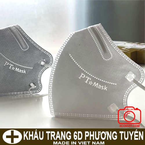 Hộp 10 khẩu trang 5 lớp 6D cao cấp Phương Tuyến
