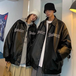 Áo Khoác Bomber Varsity Jacket BOM HOUSE Nam Nữ Chất Liệu Full Da Logo 2 Lớp