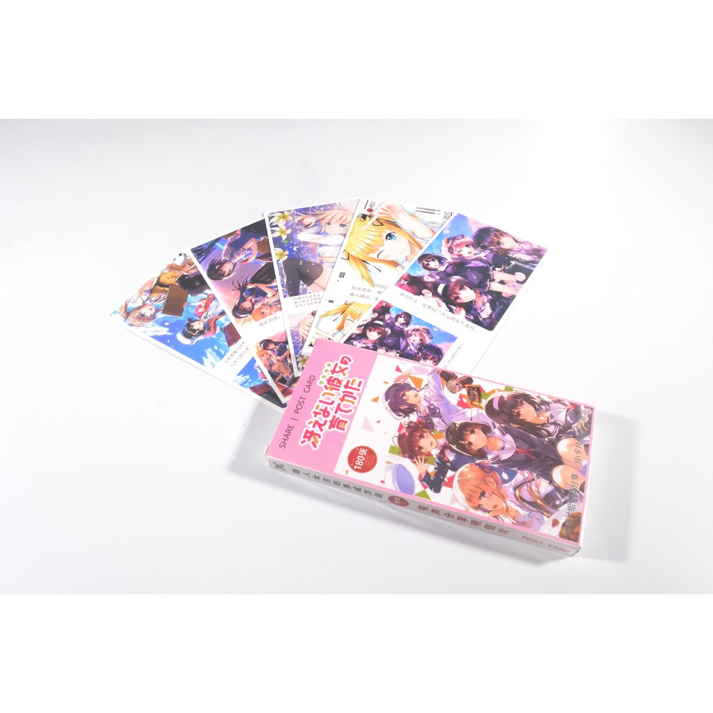 Hộp Postcard, Bưu thiếp Anime - Saekano 19x9.5cm [AAM] [PGN22]