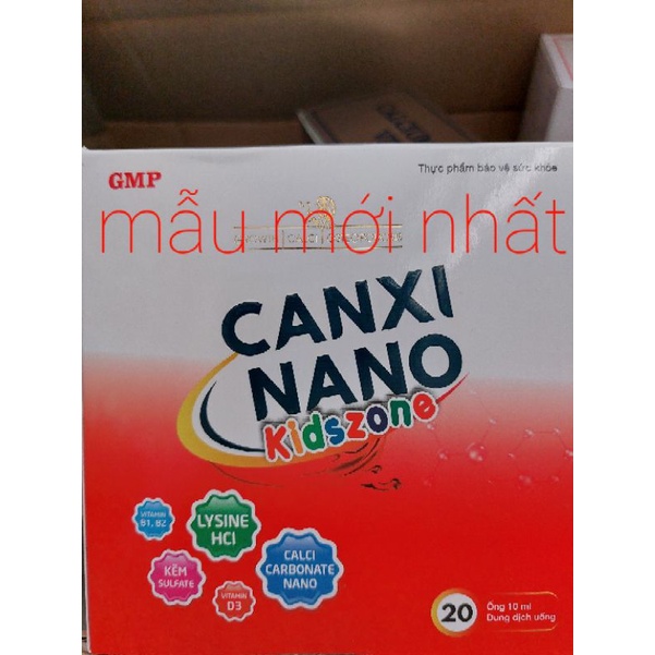 ✅Canxi nano (hộp 20 ống ) bổ sung canxi cho bé từ 2 tuổi còi xương chậm lớn kém hấp thu 👍👍👍