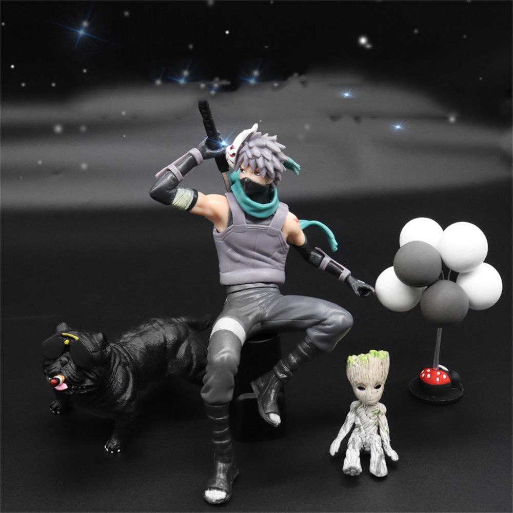 Mô Hình Nhân Vật Kakashi Groot Hoạt Hình Naruto Bằng PVC