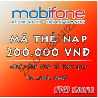 Mã thẻ mobi 200k - nạp trực tiếp qua mobi next