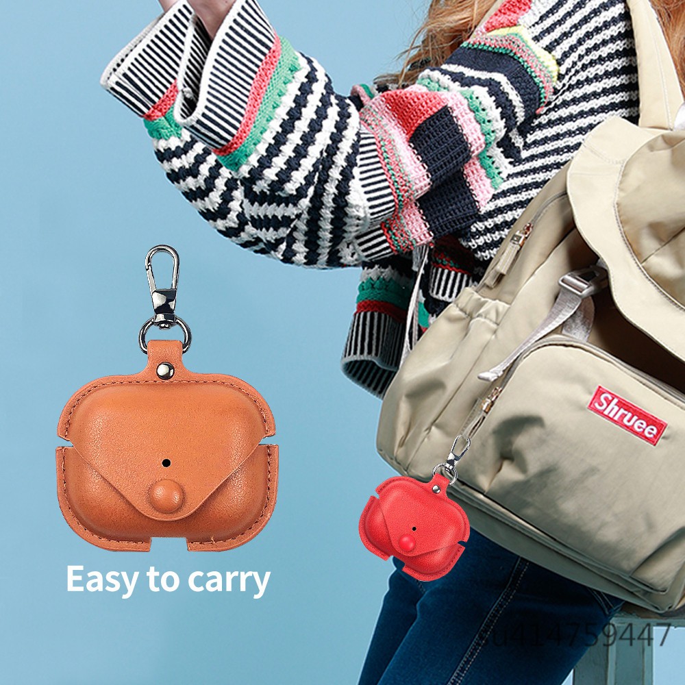 Vỏ Bảo Vệ Hộp Sạc Tai Nghe Airpods Pro 3 Bằng Da Phối Khóa Cài Kiểu Doanh Nhân Sang Trọng Ốp | BigBuy360 - bigbuy360.vn