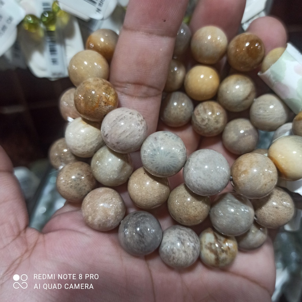 Vòng Tay Đá San Hô Nâu