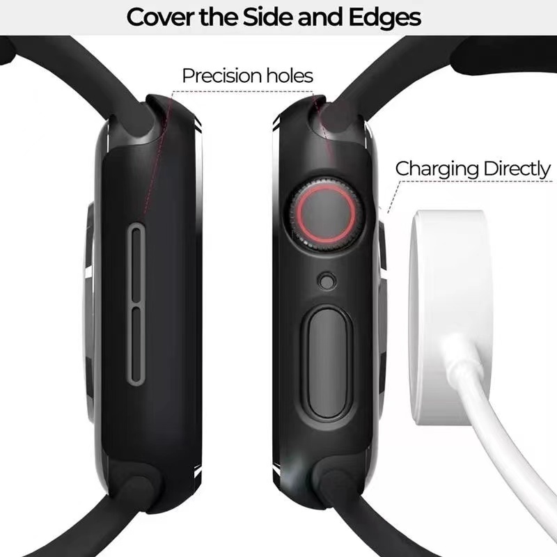 Ốp Bảo Vệ Bằng PC Cứng Nhám Cho Apple Watch 45mm 41mm 40mm 44mm iWatch SE 7 6 5 4 3