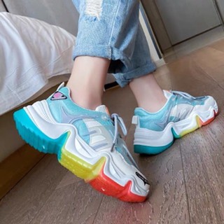 Giày sneaker nữ phối sắc màu siêu đẹp
