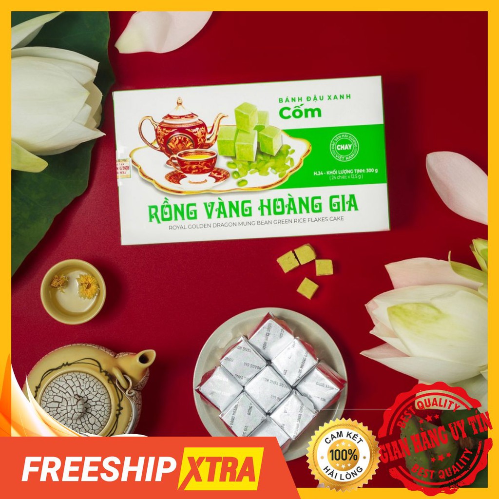 Bánh Đậu Xanh Hoàng Gia Hương Vị Cốm 300g