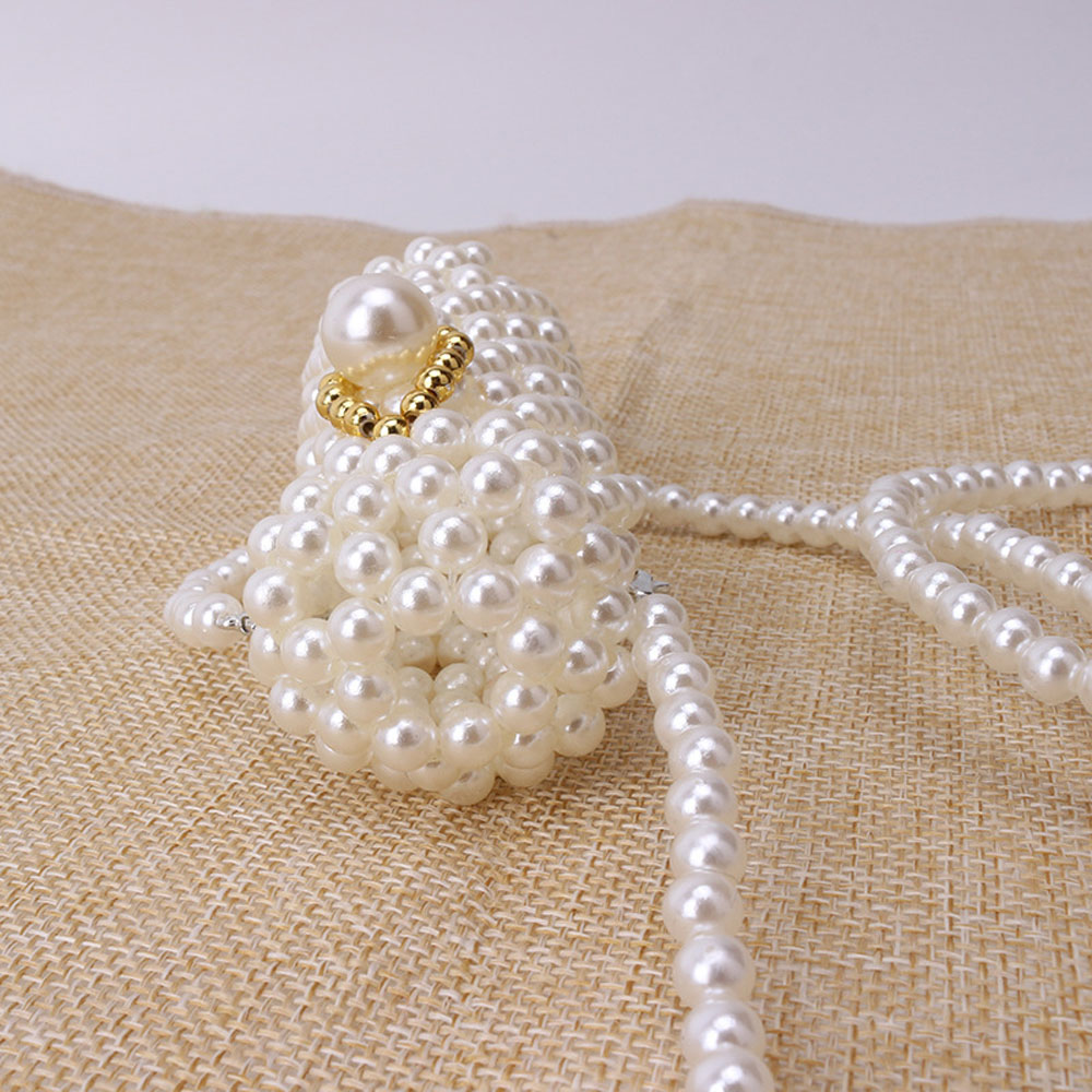 Túi Đeo Chéo Đính Ngọc Trai Giả Thời Trang Nữ