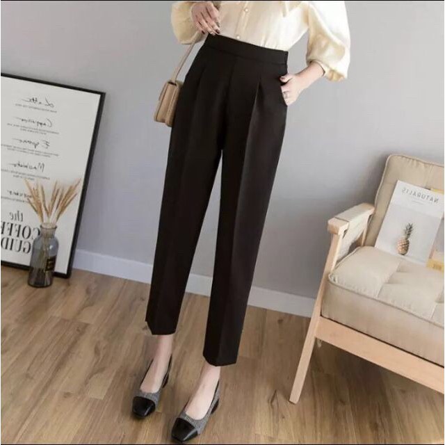 Quần baggy xẻ gấu xinh xắn _ Quần Tây Nữ | BigBuy360 - bigbuy360.vn