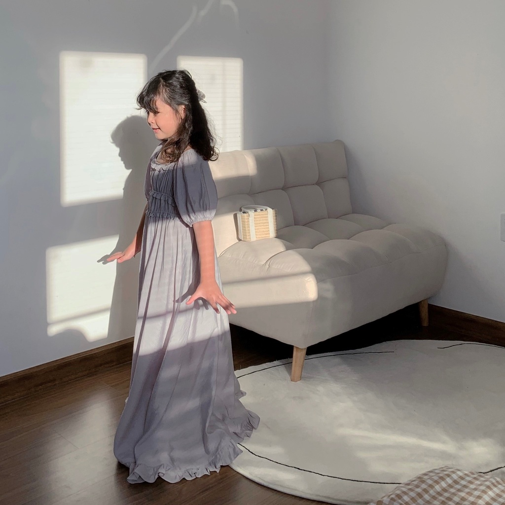 Đầm babydoll tay phồng công chúa