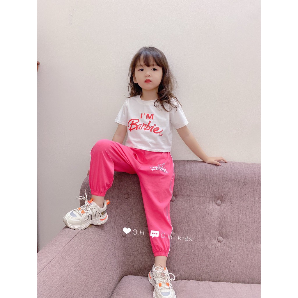 Bộ cotton bé gái từ 30-40kg❤️Phong cách hip hop