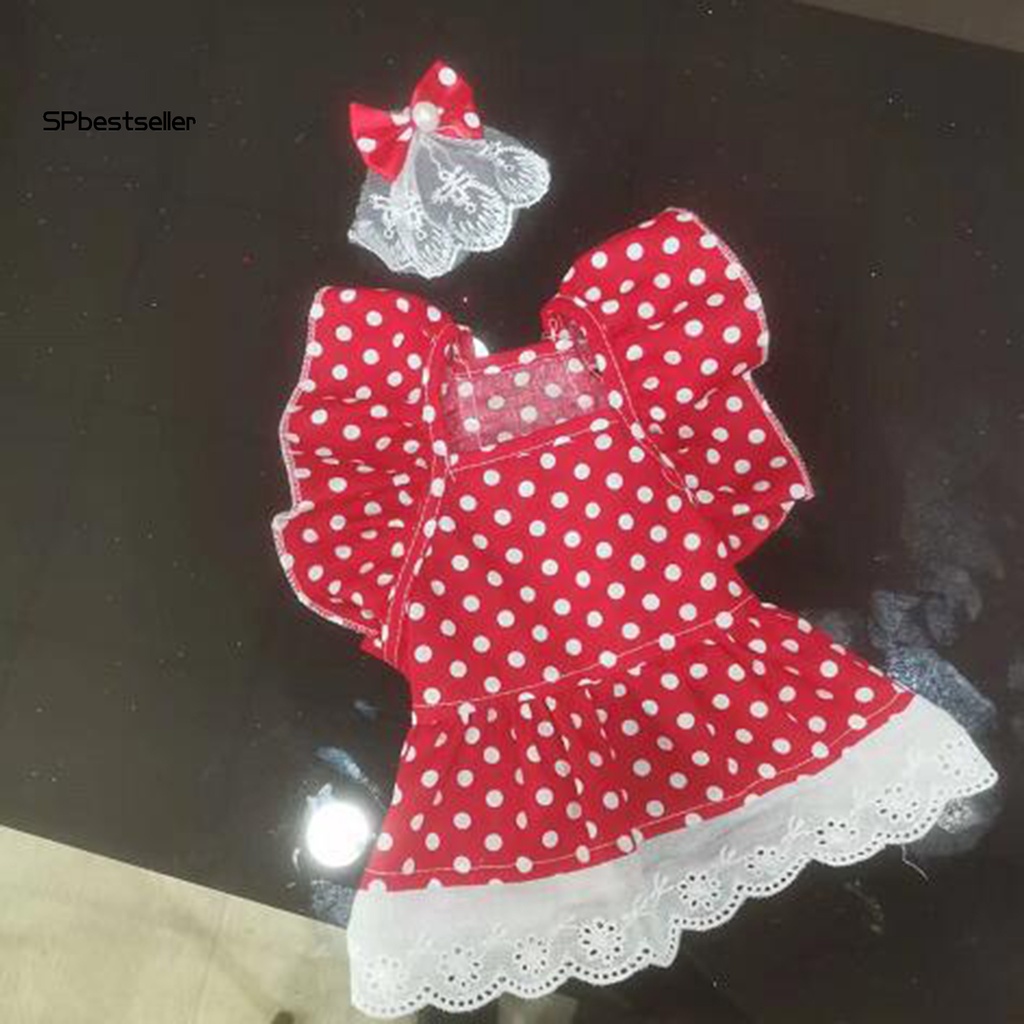 Đầm Họa Tiết Chấm Bi Xinh Xắn Cho Thú Cưng