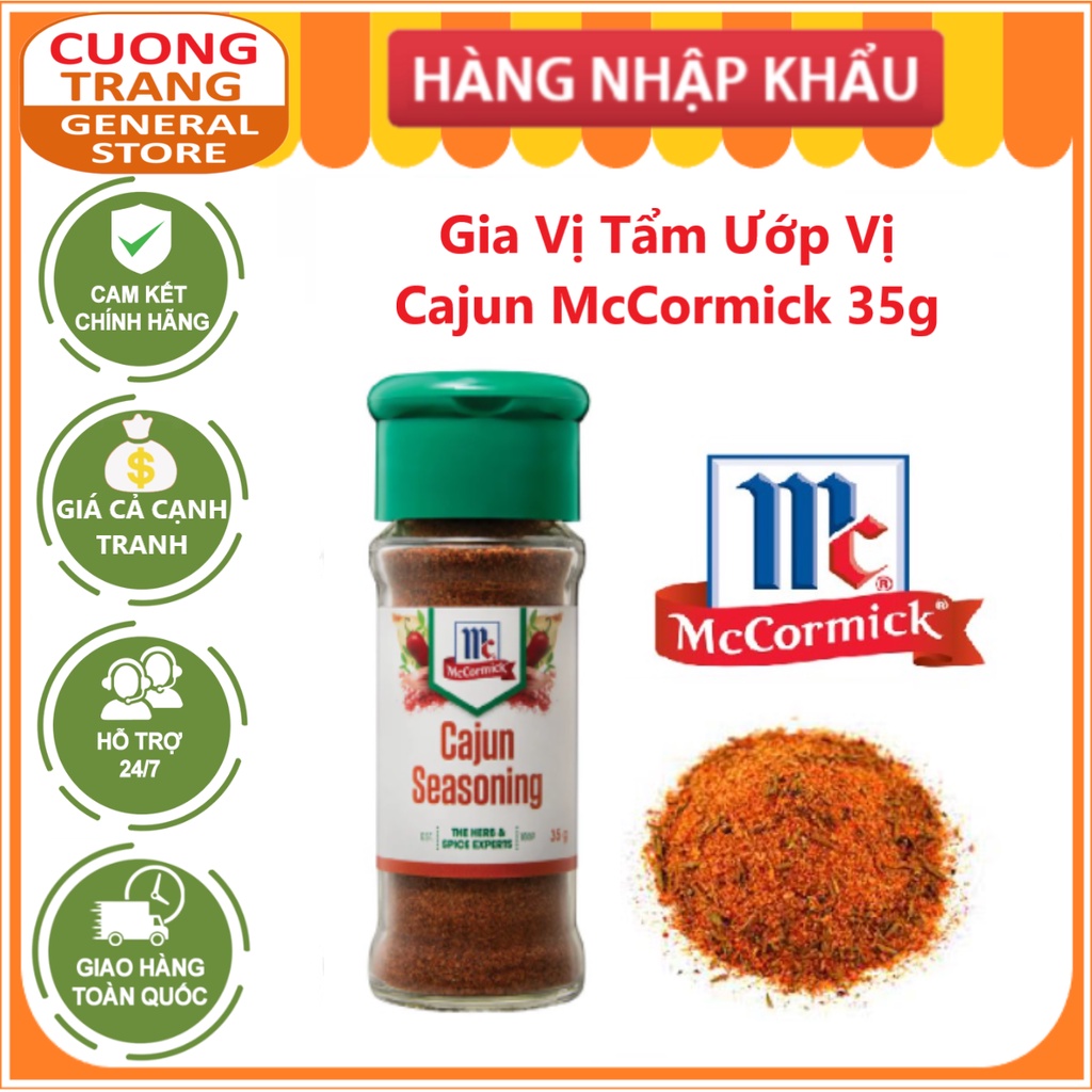 Gia Vị Tẩm Ướp Vị Cajun McCormick 35g