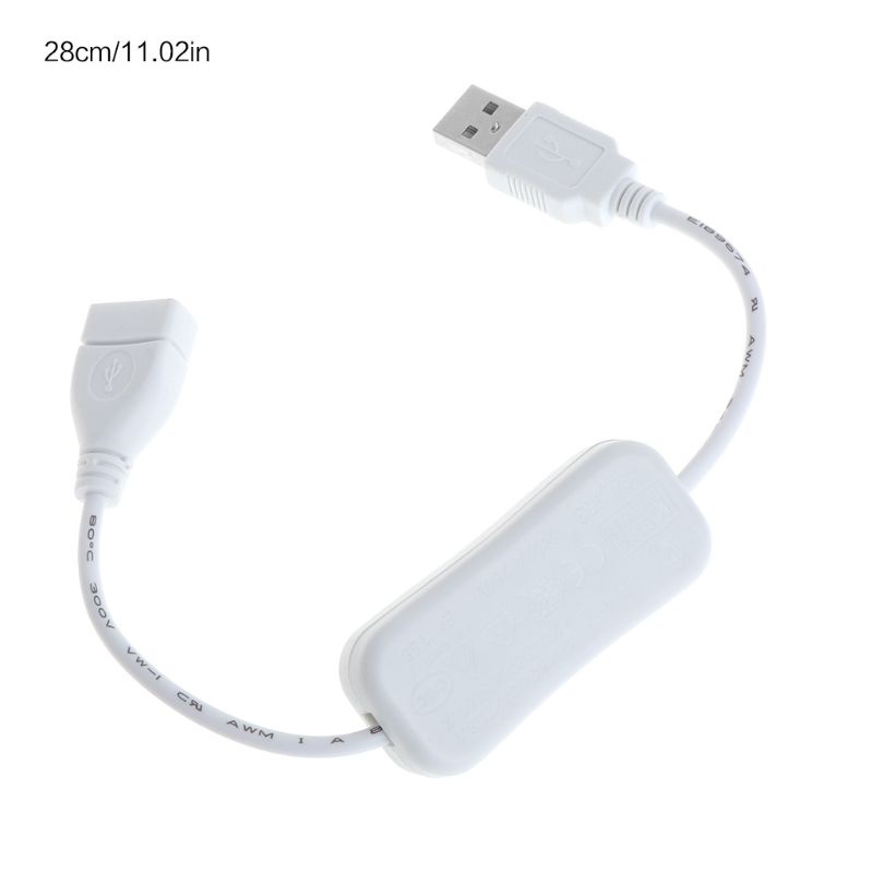 Dây cáp mở rộng USB 2.0 A sang đầu âm 28cm có công tắc ON OFF | BigBuy360 - bigbuy360.vn