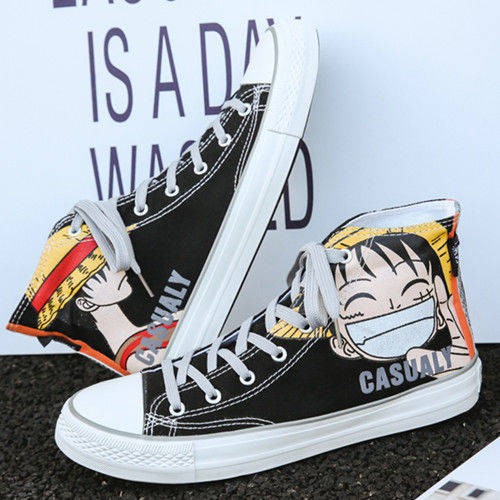 Luffy phiên bản Hàn Quốc của anime canvas casual giày nam