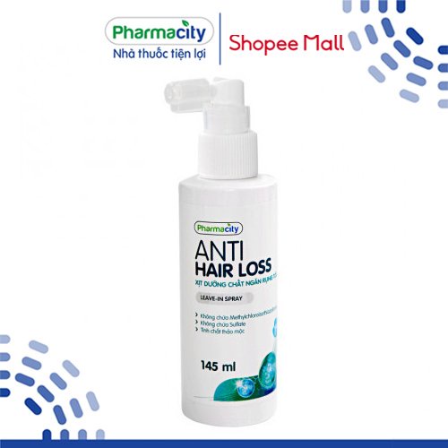 Xịt dưỡng ngăn rụng tóc Pharmacity ANTI-HAIR LOSS LEAVE-IN SPRAY 145ml
