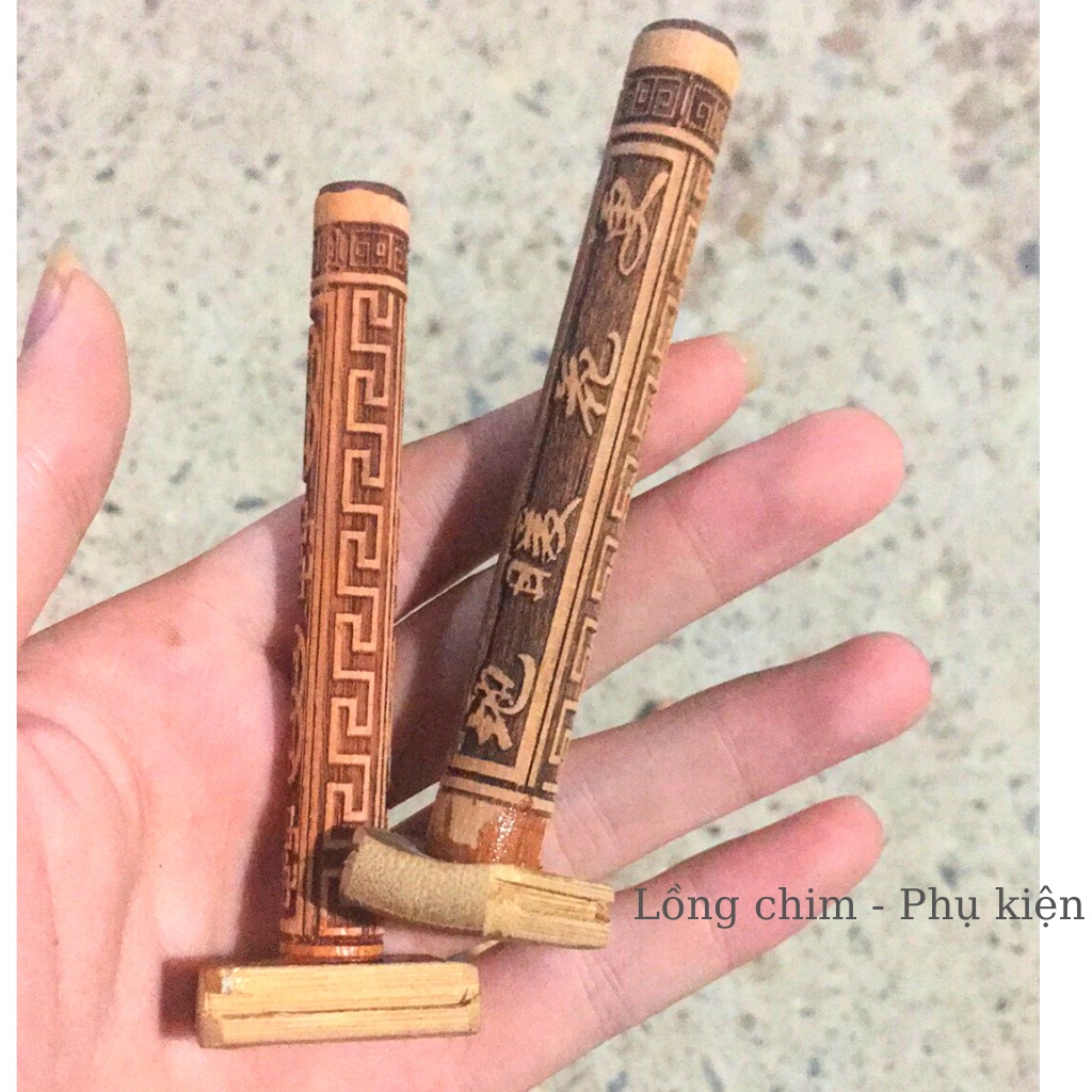 Cầu đứng Minibica cầu phụ cho chim chào mào in laze siêu đẹp PK139