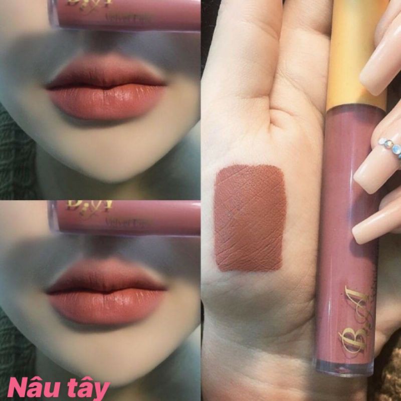 &lt;Mua 1 tặng 1 dưỡng môi &gt;Son B.A Beauty velvet lips_Màu Nâu Tây