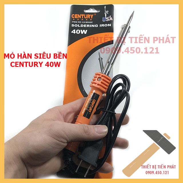 Mỏ Hàn Chì, Mỏ Hàn Thiếc Hãng CENTURY 40W 220V Cao Cấp, Siêu Bền, Chất Lượng, An Toàn (Chính Hãng)