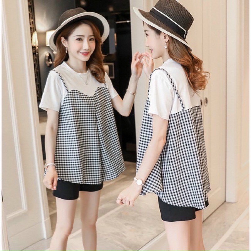 [hàng mới về] Áo bầu thiết kế kẻ Quảng châu cao cấp