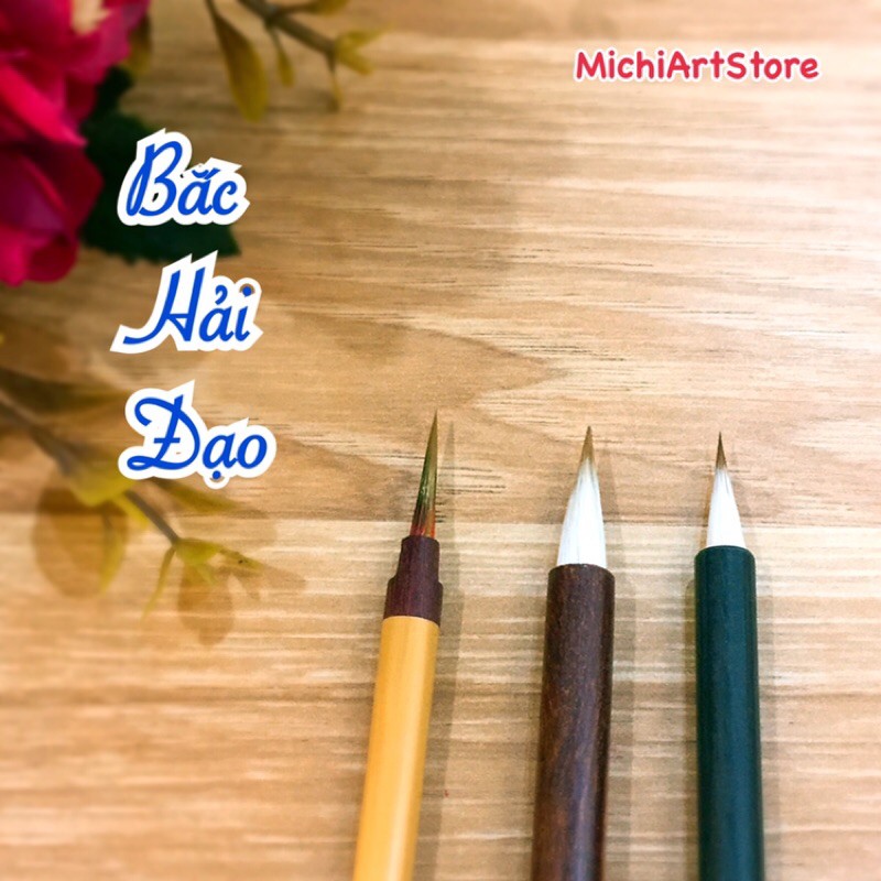 [Michi Art Store] Bắc Hải Đạo - Bút lông vẽ màu nước thủy mặc, cọ thư pháp Thủy Thủ, Bối Xác, San Hô - Dẫn Thuỷ Hiên