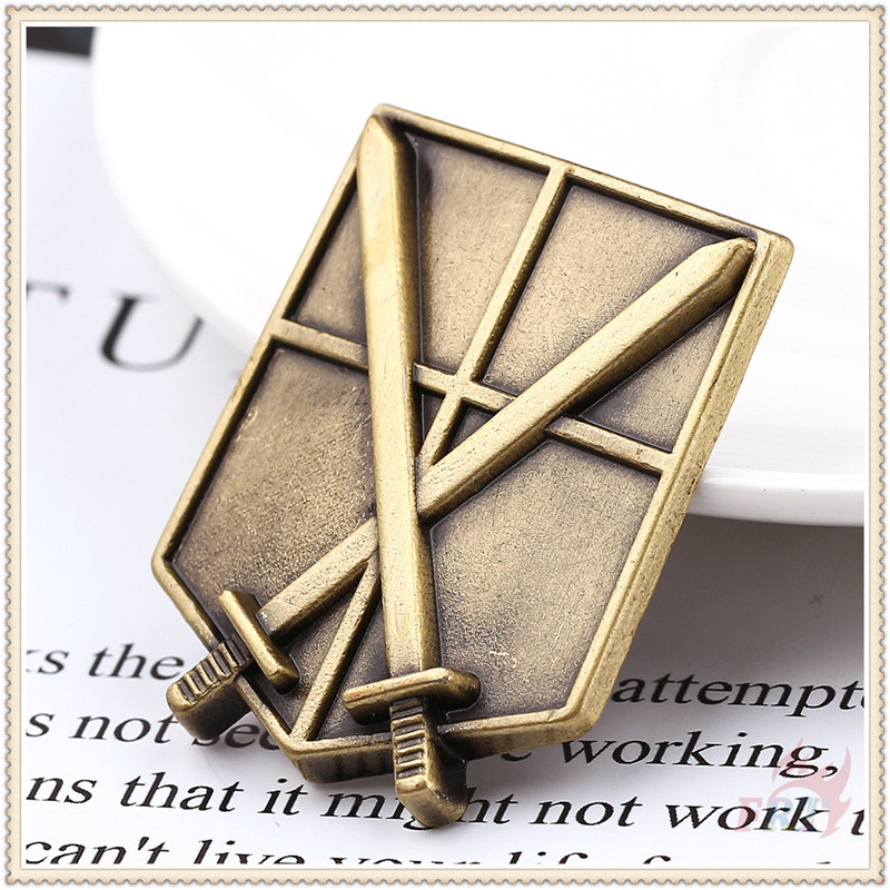 ★ Attack On Titan - Corps Emblem Series 01 Brooches ★ 1Pc Anime Scouting Legion / Stationary Guard / Military Police / Trainee Squad Fashion Doodle Enamel Pins Backpack Button Badge Brooch