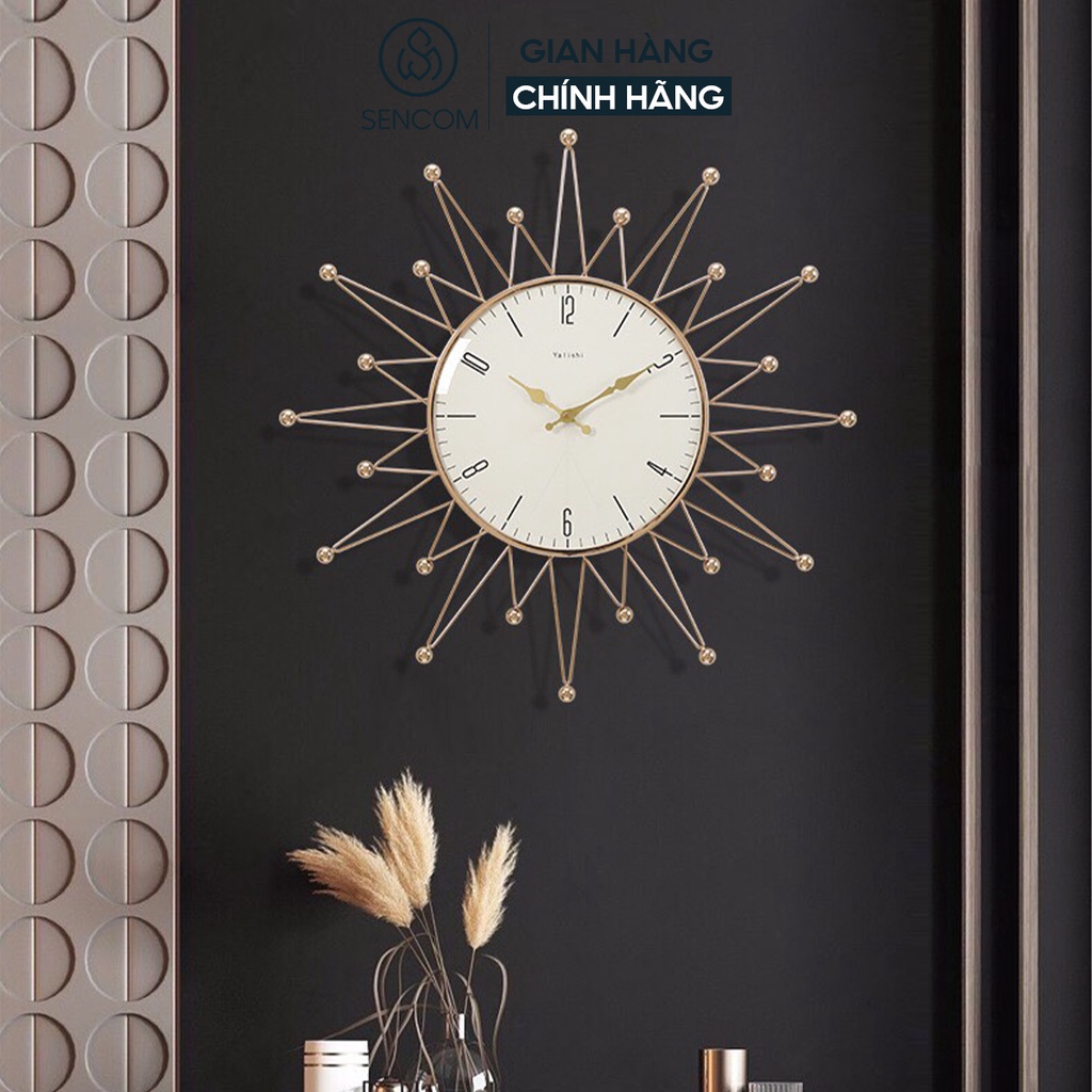 Đồng hồ treo tường nghệ thuật sao nhỏ SENCOM thiết kế phong cách Bắc Âu decor trang trí nhà cửa