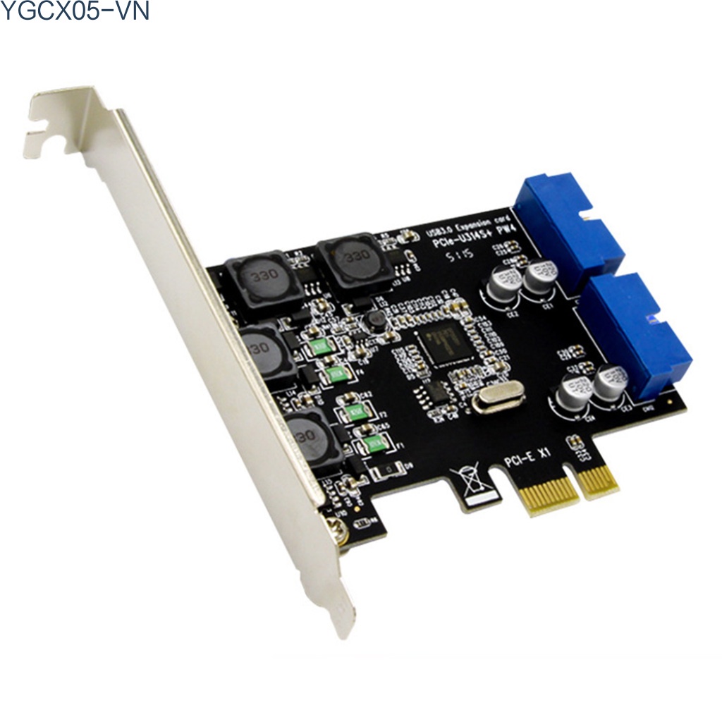 Card Chuyển Đổi Pci-E Sang Usb 3.0 19 / 20 Pin
