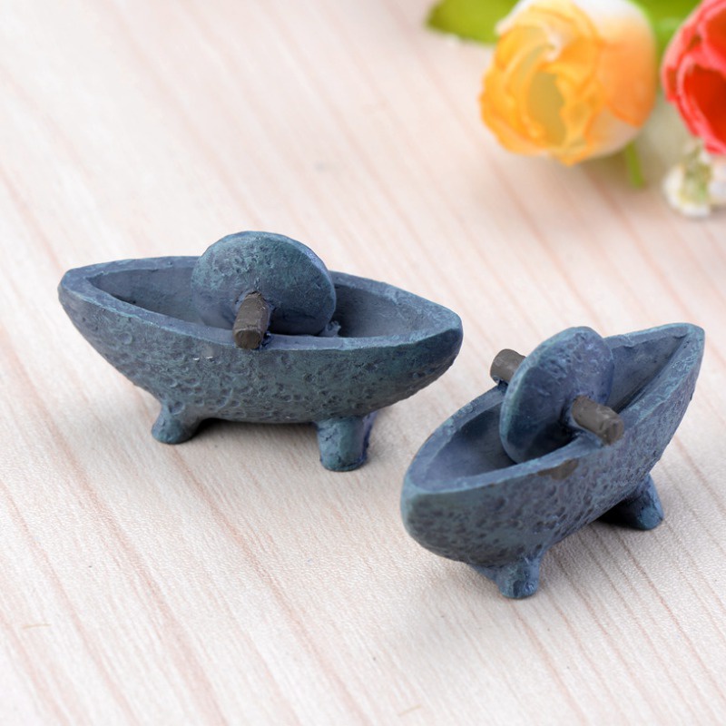 Mô hình máy nghiền thuốc bằng tay nhỏ xinh dùng để trang trí vườn cổ tích thủ công xinh xắn