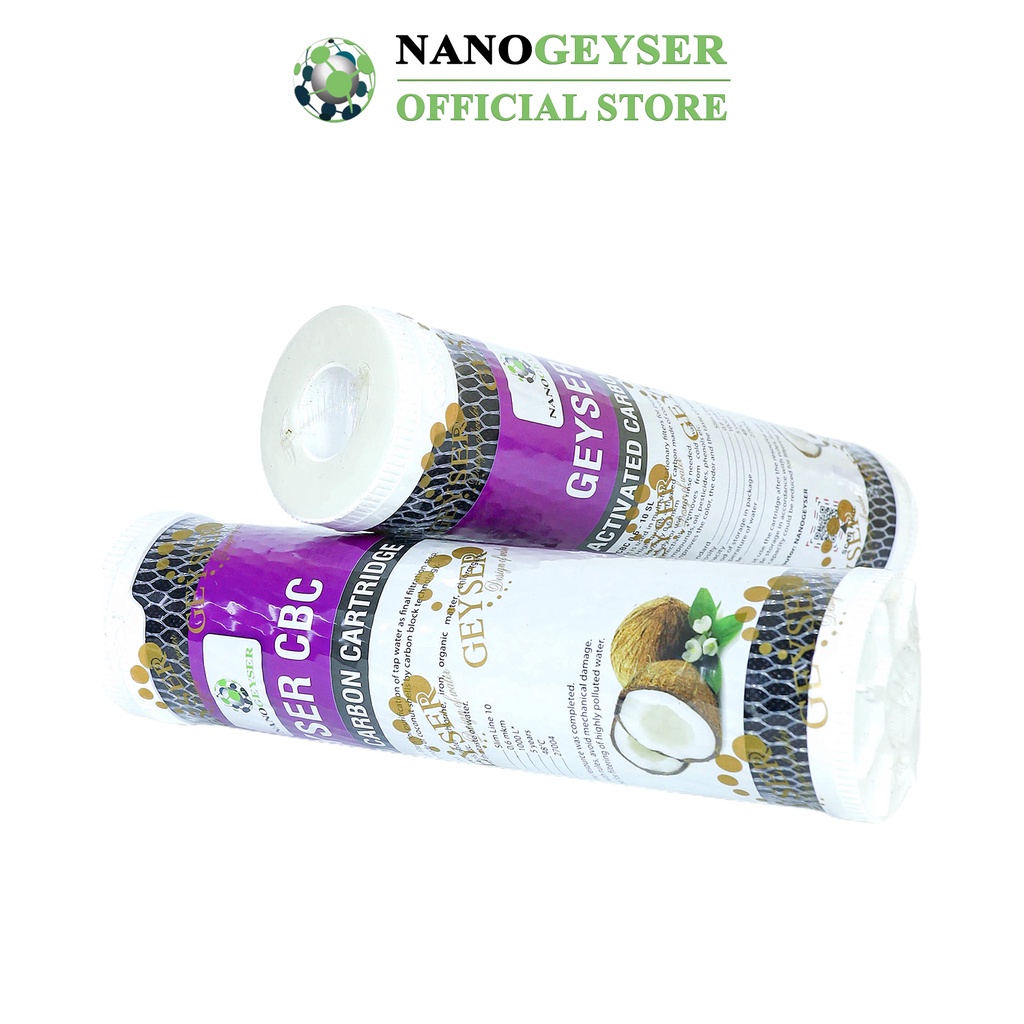 Lõi CBC Nano Geyser, Lõi lọc nước số 3 máy UF, NANO, Dùng cho các dòng máy lọc nước Geyser Eco Crystal, Eco Max, Ecotar