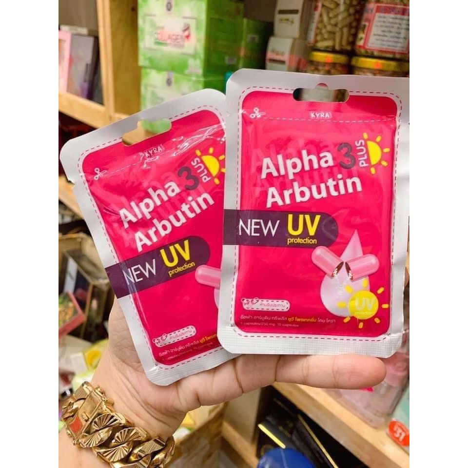 Viên kích trắng da Alpha Arbutin Thailand (Mẫu mới)
