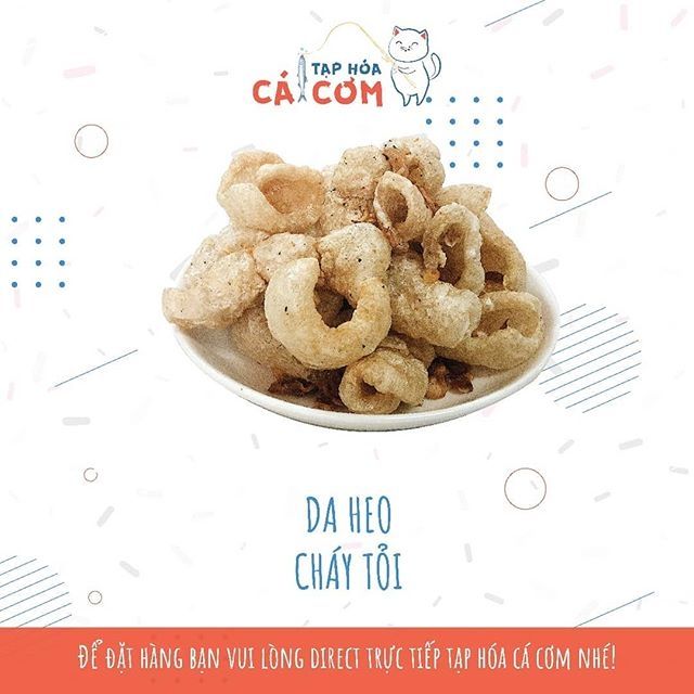 DA HEO CHÁY TỎI - Ăn vặt Tạp Hoá Cá Cơm