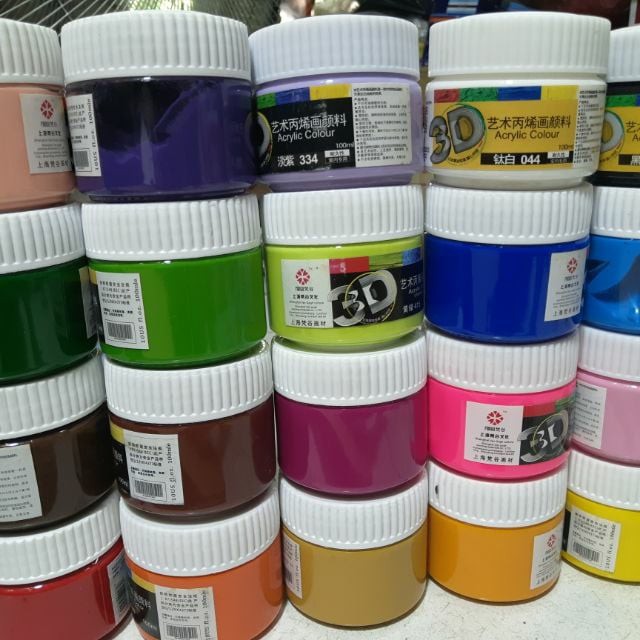 Màu vẽ 3d acrylic hàng chuẩn tại Hà Nội