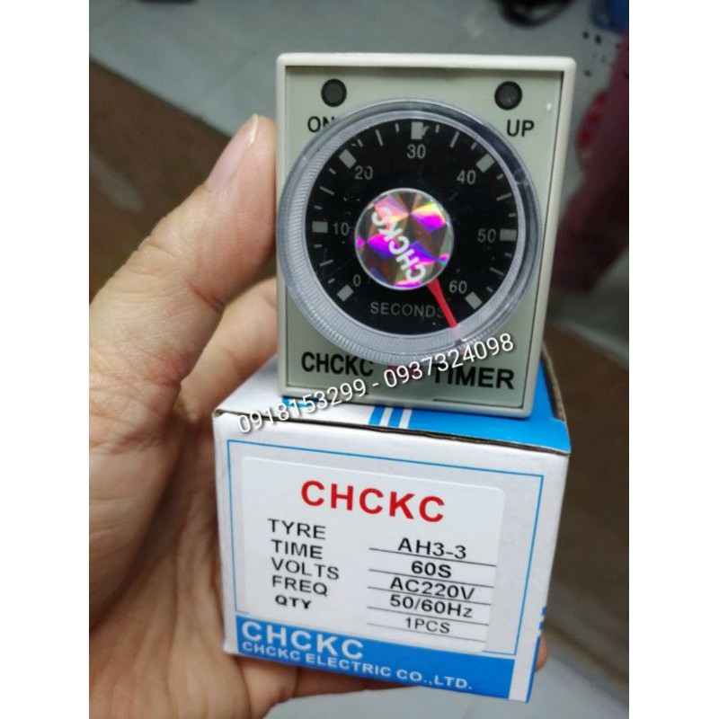 Rờ le thời gian timer CKC AH3-3 10s,30s,60s ,60M,không bao gồm đế relay
