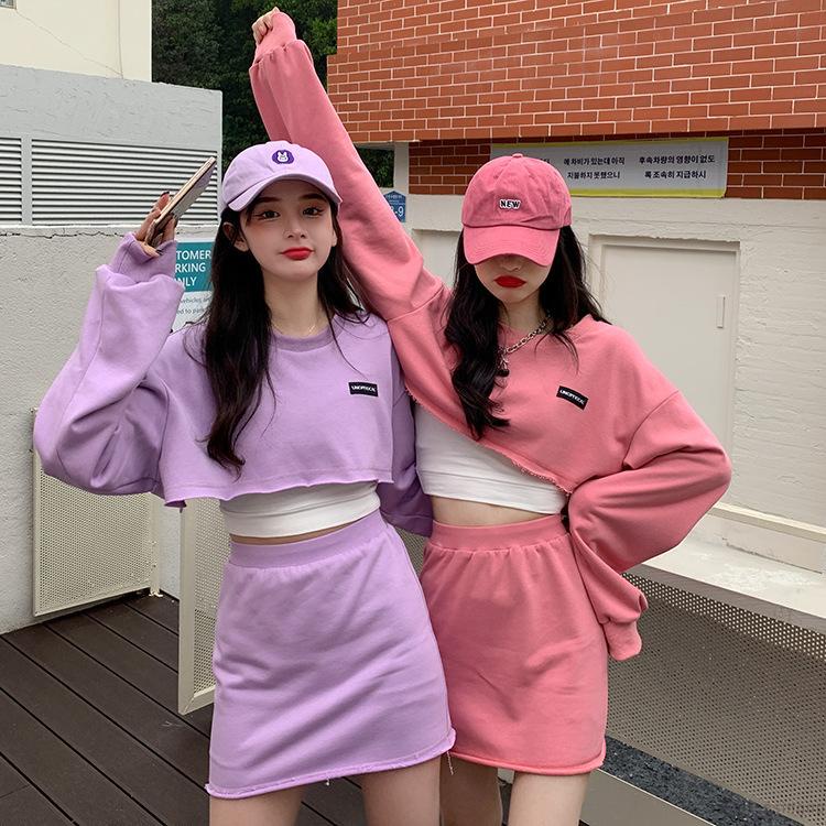 Bộ đồ tay dài in chữ thời trang dành cho nữ