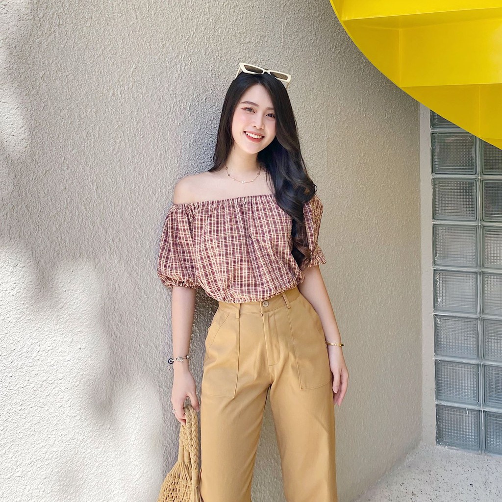 QUẦN CULOTTES KAKI BASIC ZAREEN TRS13 NÂU