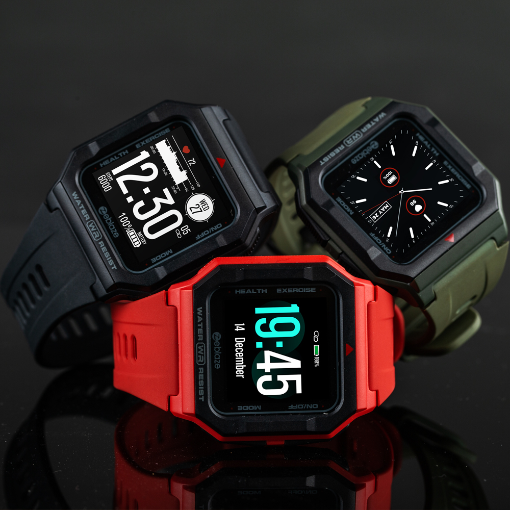 Đồng hồ thông minh ZEBLAZE Ares 33g theo dõi 15 ngày tương thích Android iOs