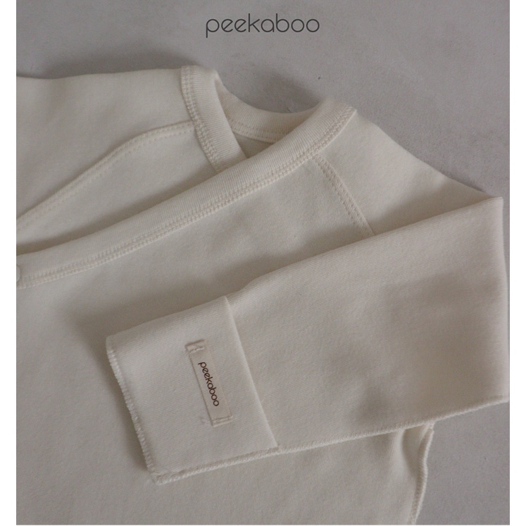 (Chính hãng) Set bộ sơ sinh TOTORI kèm mũ cho bé newborn dưới 6kg hãng Peekaboo thu đông 2022