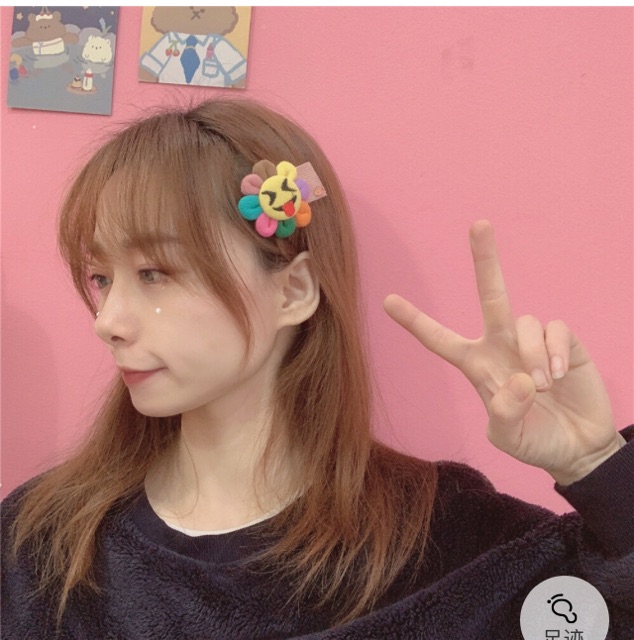 Kẹp tóc/Cài áo hoa kakai ulzzang Quảng Châu