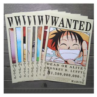 Combo 8 tấm poster Wanted One Piece