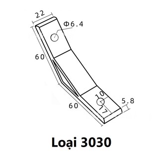 Ke Góc Chịu Lực 135 Độ Cho Nhôm Định Hình 2020, 3030, 2040, 4040